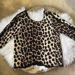 Zara Leopard Blouse
